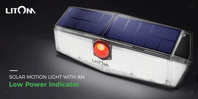 How LITOM New Solar Light with A Low Power Indicator Enhance Your Life