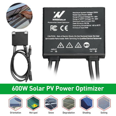 Integrated PV Power Optimizer 600W 60V Input Solar Optimizer MPPT Solar Module Optimizer