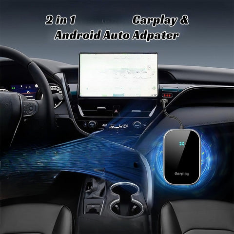 Portable CarPlay and Android Auto 2-in-1 Adapter - This CarPlay adapter converts wired CarPlay (USB-A) to USB-C