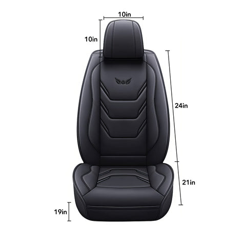 Complete set of five car seat covers, suitable for both front and rear seats, made of high-quality leather, with a 3D design, suitable for all seasons, and durable