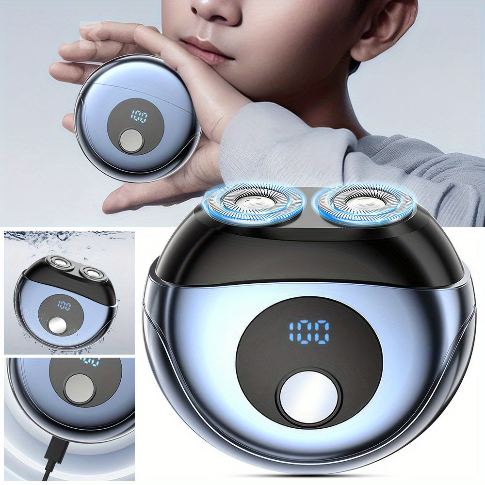 UFO shaver, LED display, double floating heads, electric shaver, full body washable men's and women's beauty shaver