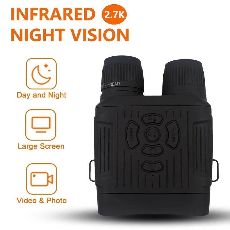 Digital Infrared Night Vision Goggles FHD 10X Digital Zoom 36MP Resolution 2.7K Video Recording for Hunting Outdoor