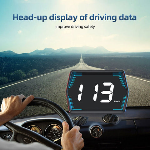 Car HUD GPS Speedometer Digital GPS Universal Speedo Speed MPH KMH HUD Head Up Display for All Vehicles