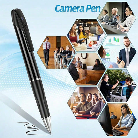 Portable USB Rechargeable Body Cam Camera 1080P HD Mini Camera Pen DV DVR Video Audio Mini Camcorder Recording For Lectures Business Meeting