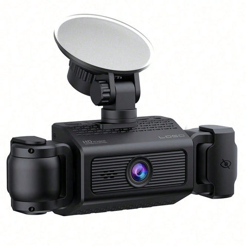 1080P 3 Channel Dash Cam With 2.4. Inch Screen, Inbuilt Privacy Protector And G-Sensor, Support Loop Recording