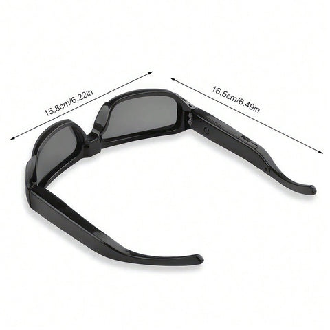 HD 1080P Camera Glasses Inbuilt 800mAh Battery Can Record The Beautiful Landscape In Hiking, Driving,Watching Live Matches, Can As A Cam