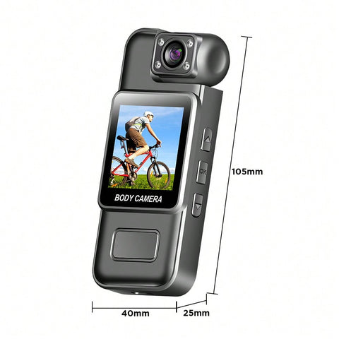 4K UHD Body Camera Digital Video Recorder, Feature Infrared Night Vision And Back Clip Design, Suitable For Traffic Enforcement, Outdoor Sports