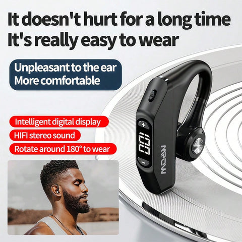 P23 In-Ear Air Conduction Headset, 180 Degree Suitable For Left And Right, Digital Display Of Power, Include 3 Ear Caps