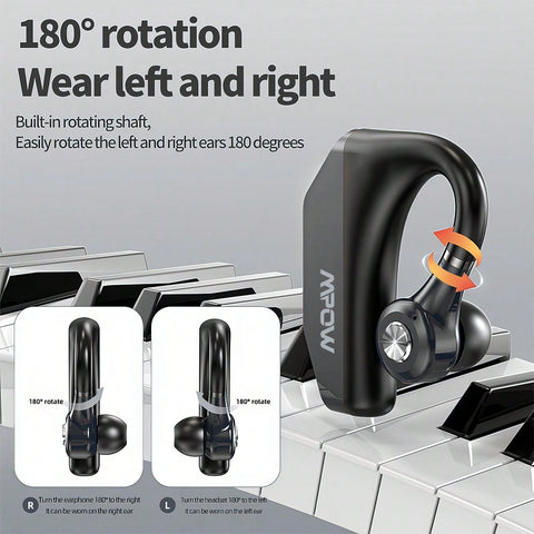 P23 In-Ear Air Conduction Headset, 180 Degree Suitable For Left And Right, Digital Display Of Power, Include 3 Ear Caps