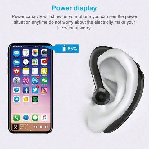 Wireless Single Earphone Stereo Business Headset, Feature CVC Intelligent Noise Reduction Technology, Inbuilt High Sensitivity Speaker And Metal Composite Diaphragm
