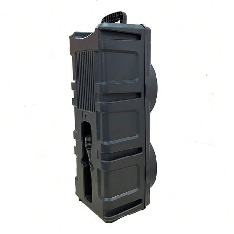 Dual 8.5 Inch Party Speaker Heavy Bass Stereo, Feature Colorful RGB Lights And Wired Mic