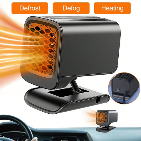 Portable Electric Car Heater 2-In-1 Defroster, Defrosting And Defogging Your Windshield, Feature Two Gear Adjustment Settings