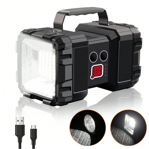 Portable Multi-Function LED Light, Featurte Double-Head Design And 40W Super Bright, Easy To Carry And Hang, Suitable For Camping