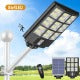 800W/1000W Outdoor Solar Street Light Support IP65 Waterproof And Inbuilt Motion Sensor, Include Remote Control & Arm Bracket, Suitable For Garden Yard Parking Lot
