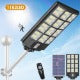 800W/1000W Outdoor Solar Street Light Support IP65 Waterproof And Inbuilt Motion Sensor, Include Remote Control & Arm Bracket, Suitable For Garden Yard Parking Lot
