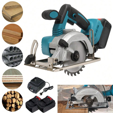 Only 2Kg 5inch Cordless Brushless Circular Saw Bare Tool Compatible With MAKITA 18V Battery,  Cutting Angle Up To 45 Degrees, Semi-Circular Protective Cover, Max Cutting Depth 45mm