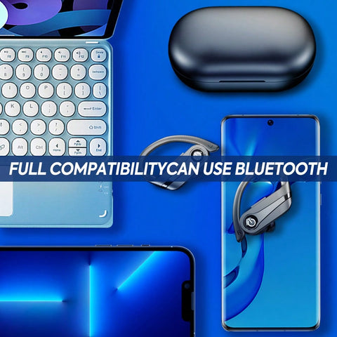 YYK-Q63 TRUE WIRELESS EARBUDS Designed For Sports W/Ear Hook,Bluetooth 5.3 Sport Earbuds