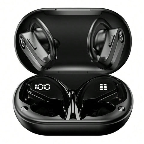 YYK-Q63 TRUE WIRELESS EARBUDS Designed For Sports W/Ear Hook,Bluetooth 5.3 Sport Earbuds