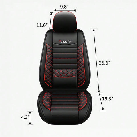 5-Piece Car Seat Cover Set Waterproof Car Seat Protectors Nappa Leather Car Seat Cushions Fits Front And Rear Seats Compatible With Most Vehicle Models