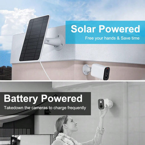 Solar Panel Charger For Arlo Ultra/Ultra2/Pro 3/Pro 4 Security Camera 4w 5v With 360°Wall Mount