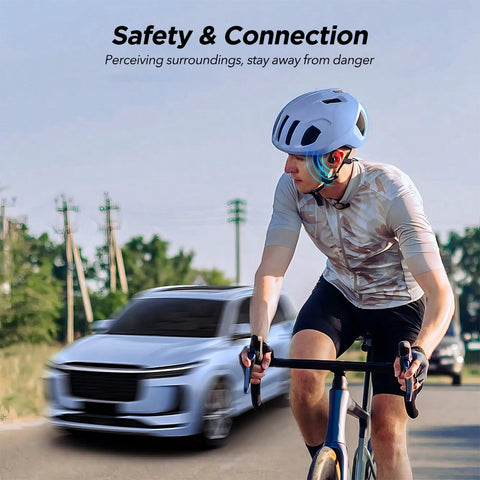 MPOW Bone Conduction Headphones With Mic Open Ear Headphones Bluetooth 5.3 With 8H Playtime IPX6 Waterproof