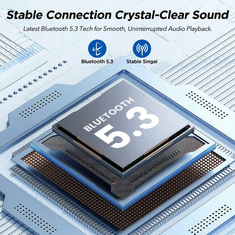 MPOW Bone Conduction Headphones With Mic Open Ear Headphones Bluetooth 5.3 With 8H Playtime IPX6 Waterproof