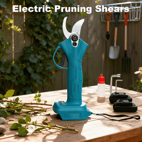 (2 Batteries)Electric Pruning Shears 30mm Secateur Cordless Brushless For Makita 18V Battery Cutting Branches