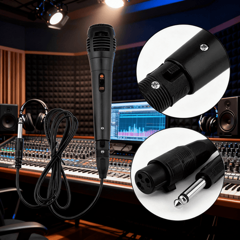 1pcs 6.35mm Microphone Wired Portable Handheld Dynamic Mic For KTV Singing Karaoke