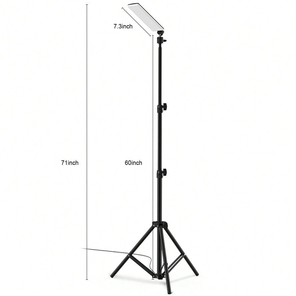 Outdoor Camping Light, Super Bright Portable Light, LED Grill Light, Work Light With Camping Stand, Adjustable Metal Telescoping Tripod 6ft, USB Powered