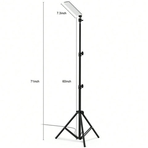 Outdoor Camping Light, Super Bright Portable Light, LED Grill Light, Work Light With Camping Stand, Adjustable Metal Telescoping Tripod 6ft, USB Powered