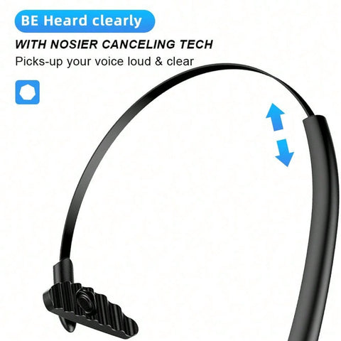 Wireless Bluetooth Headphone Business Earphone HD Voice Hands-Free Call Rechargeable Headset