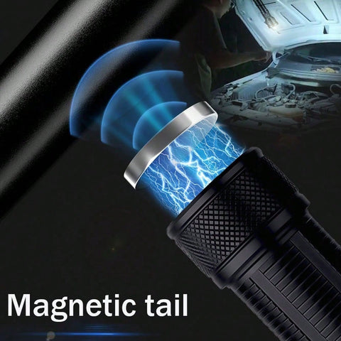 800 Meters Long Throw LED Flashlight COB Work Light USB Rechargeable Spotlights 1000000 Lumens White LED Flashlights