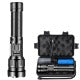 800 Meters Long Throw LED Flashlight COB Work Light USB Rechargeable Spotlights 1000000 Lumens White LED Flashlights
