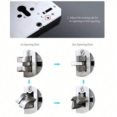 Smart Door Lock, Biometric Fingerprint Door Lock, 7 In 1 Smart Door Lock For The Front Door, Keyless Entry Door Lock, Electronic Touch Screen Keypad, Tuya APP Control