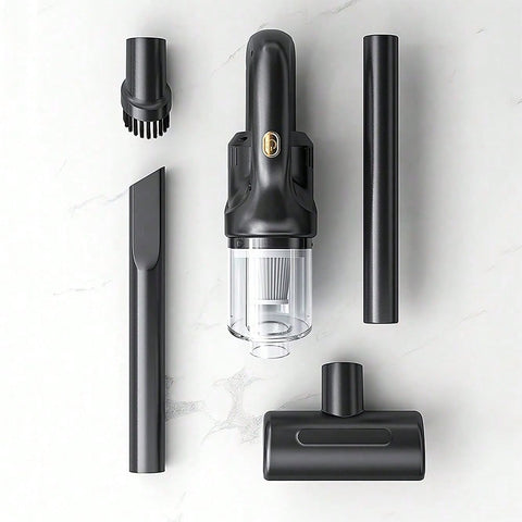 Handheld Vacuum Cordless, 10-20KPA Vacuum Cleaner And Air Duster, 120W High Power Wet And Dry Handheld Car Vacuum Cleaner With Multi-Nozzles For Car, Home, Office, Pet