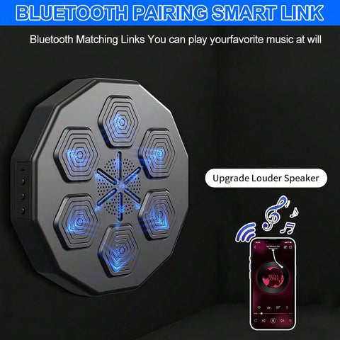 Family Electronic Music Boxing Machine Ideal Gift For Halloween Christmas Holiday, With Stand Boxing Target Workout Machine, Feature Beat Sync Technology