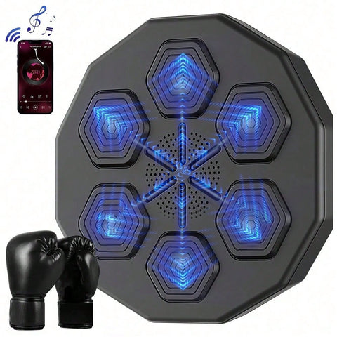 Family Electronic Music Boxing Machine Ideal Gift For Halloween Christmas Holiday, With Stand Boxing Target Workout Machine, Feature Beat Sync Technology