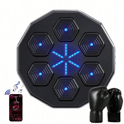 Family Electronic Music Boxing Machine Ideal Gift For Halloween Christmas Holiday, With Stand Boxing Target Workout Machine, Feature Beat Sync Technology