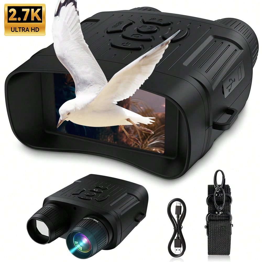 Digital Infrared Night Vision HD 10X Digital Zoom 36MP Resolution 2.7K Video Recording For Exploration Camping Hiking