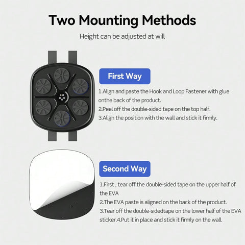 Music Boxing Machine Smart Home Training Wall Target Target Bluetooth Music Indoor React Exercise Machine
