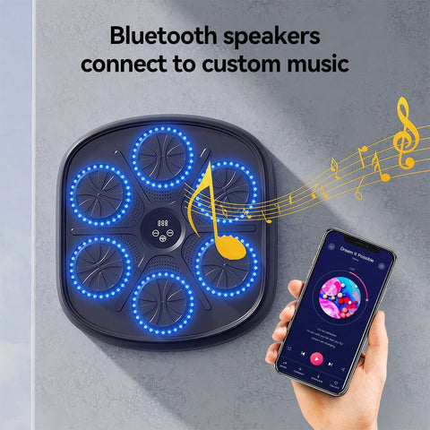 Music Boxing Machine Smart Home Training Wall Target Target Bluetooth Music Indoor React Exercise Machine