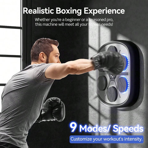 Music Boxing Machine Smart Home Training Wall Target Target Bluetooth Music Indoor React Exercise Machine