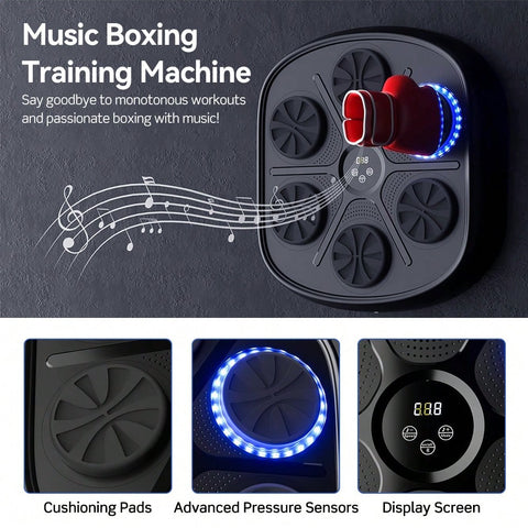 Music Boxing Machine Smart Home Training Wall Target Target Bluetooth Music Indoor React Exercise Machine
