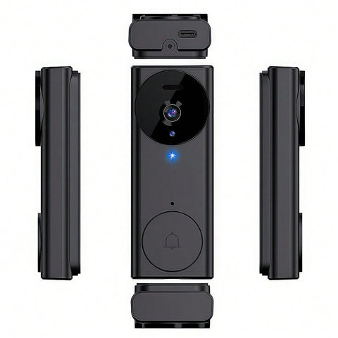 4.3 Inch Screen Video Doorbell 2.4G Wireless Doorbell Camera With Video Two-Way Audio 130° Angle For Outdoor, Video Doorbell No Subscription No APP No WiFi
