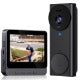 4.3 Inch Screen Video Doorbell 2.4G Wireless Doorbell Camera With Video Two-Way Audio 130° Angle For Outdoor, Video Doorbell No Subscription No APP No WiFi