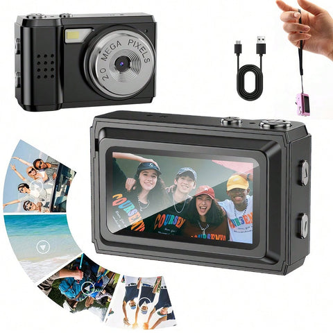 Super Digital Camera  Retro Camera With Screen 1080P HD Portable Video Recorder Photography