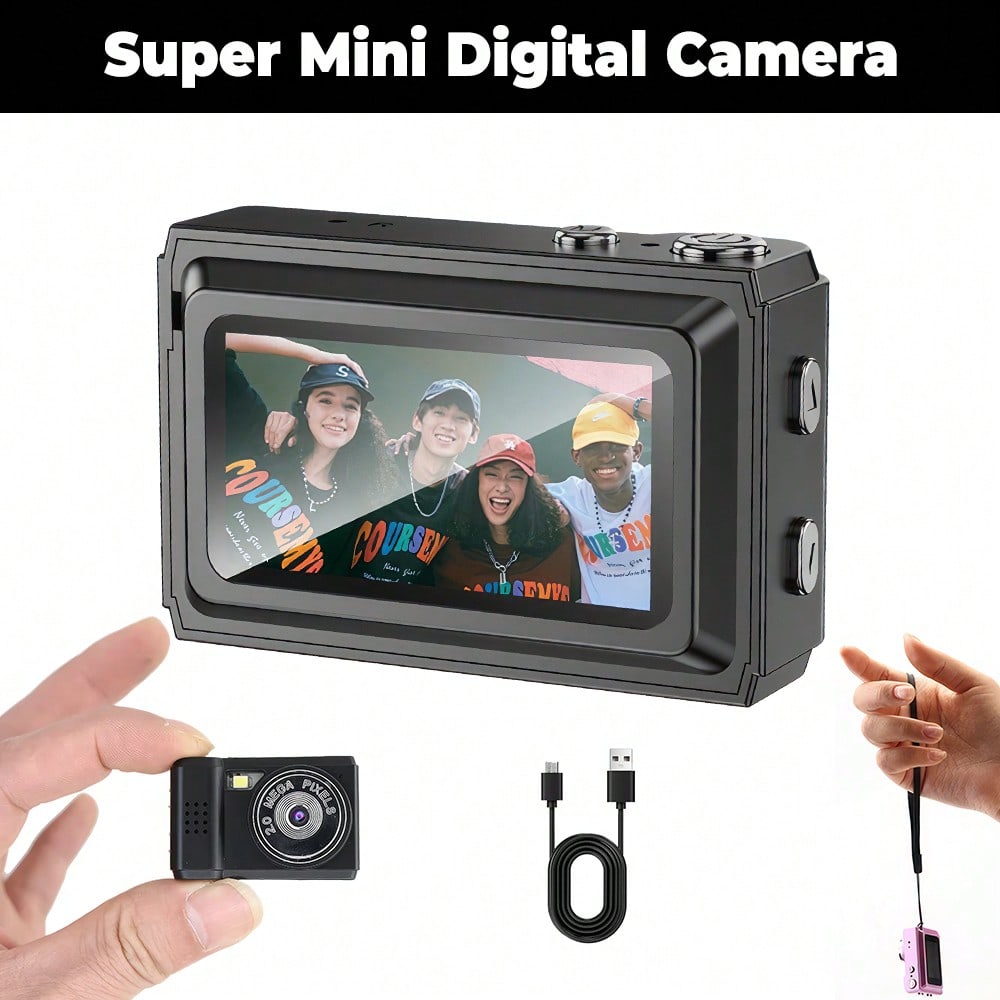 Super Digital Camera  Retro Camera With Screen 1080P HD Portable Video Recorder Photography