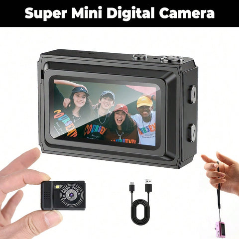 Super Digital Camera  Retro Camera With Screen 1080P HD Portable Video Recorder Photography