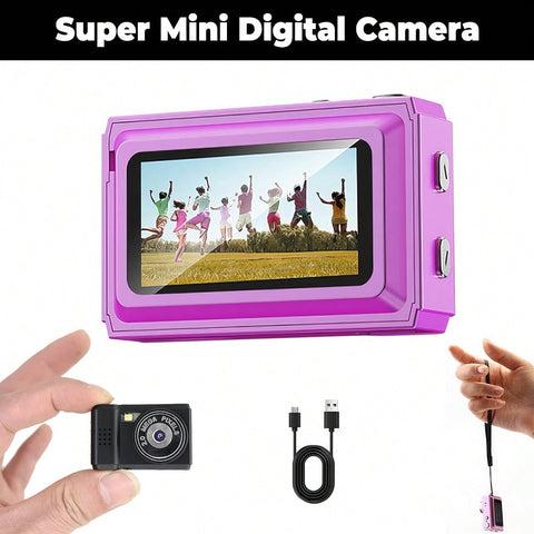 Super Digital Camera  Retro Camera With Screen 1080P HD Portable Video Recorder Photography