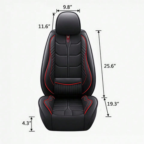 Leather Car 5 Seat Covers for Most Cars SUV and Most Sedans Hatchbacks Crossovers | seat covers with lumbar support | 2 front seat covers and 3 back seat covers | crafted from premium NAPPA Leather | install by chuck and hook | 5 different colors